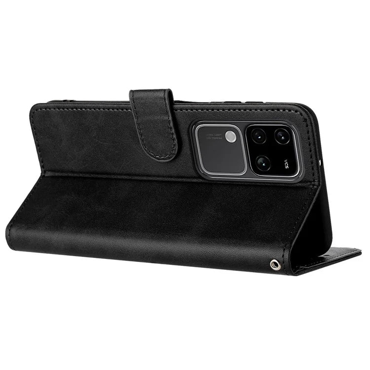 For vivo S18 Pro 5G / S18 5G / V30 5G / V30 Pro 5G Wholesale PU Leather Cell Phone Case Stand Wallet Phone Cover with Strap