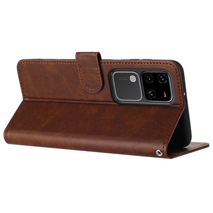 For vivo S18 Pro 5G / S18 5G / V30 5G / V30 Pro 5G Wholesale PU Leather Cell Phone Case Stand Wallet Phone Cover with Strap