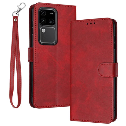 For vivo S18 Pro 5G / S18 5G / V30 5G / V30 Pro 5G Wholesale PU Leather Cell Phone Case Stand Wallet Phone Cover with Strap