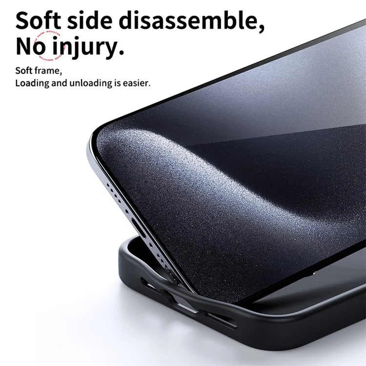 For iPhone 15 Pro Case Shock-Absorbent PC+TPU Kickstand Phone Shell Compatible with MagSafe