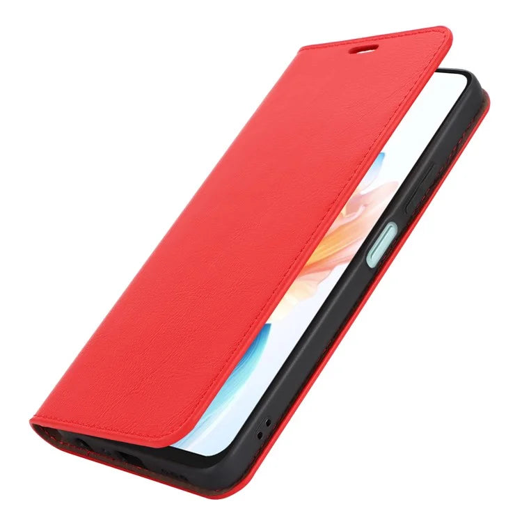 For Oppo A79 5G / A2 5G Case Crazy Horse Texture Split Leather Stand Phone Cover