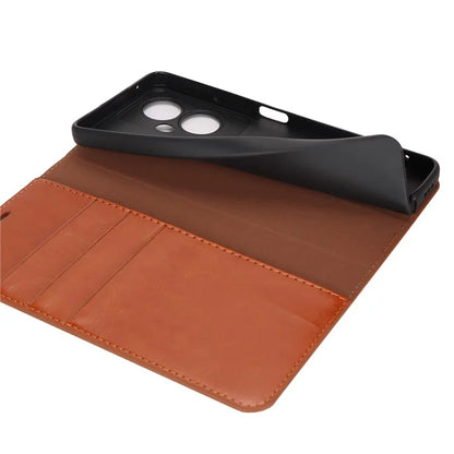 For Oppo A79 5G / A2 5G Case Crazy Horse Texture Split Leather Stand Phone Cover