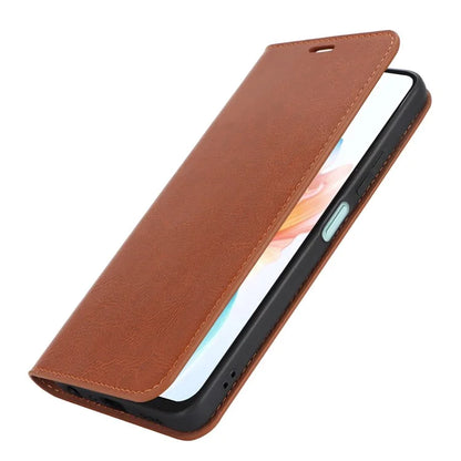 For Oppo A79 5G / A2 5G Case Crazy Horse Texture Split Leather Stand Phone Cover