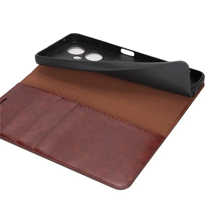 For Oppo A79 5G / A2 5G Case Crazy Horse Texture Split Leather Stand Phone Cover