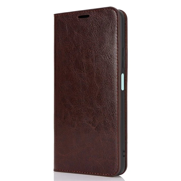 For Oppo A79 5G / A2 5G Case Crazy Horse Texture Split Leather Stand Phone Cover