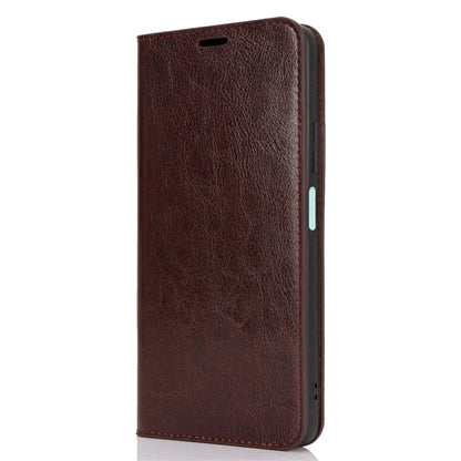 For Oppo A79 5G / A2 5G Case Crazy Horse Texture Split Leather Stand Phone Cover