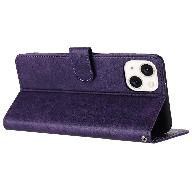 For iPhone 14/13 Wholesale Case Anti-Scratch Phone Shell Stand Cover with Wallet Function