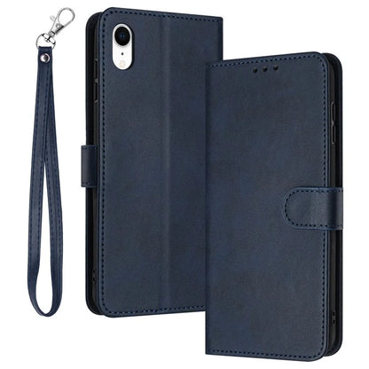 For iPhone XR Mobile Accessories Supplier PU Leather Calf Texture Case Anti-fall Phone Cover