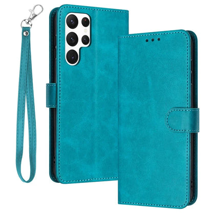 For Samsung Galaxy S24 Ultra Wholesale Phone Supplies Phone Cases Calf Texture Leather Wallet Stand Cover
