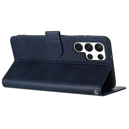 For Samsung Galaxy S24 Ultra Wholesale Phone Supplies Phone Cases Calf Texture Leather Wallet Stand Cover