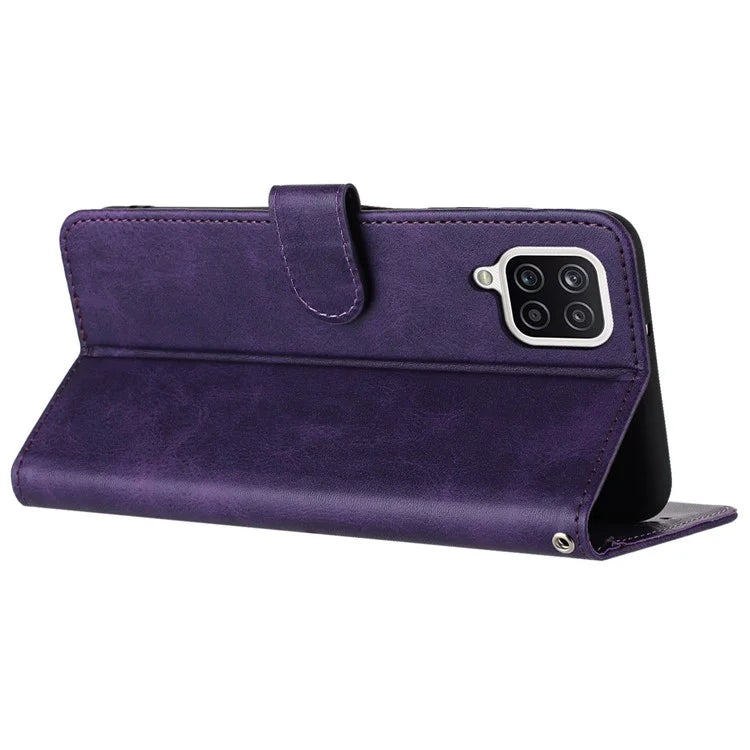 For Samsung Galaxy A12 / M12 / F12 Case Calf Texture Book Style Phone Cover Mobile Accessories Wholesale