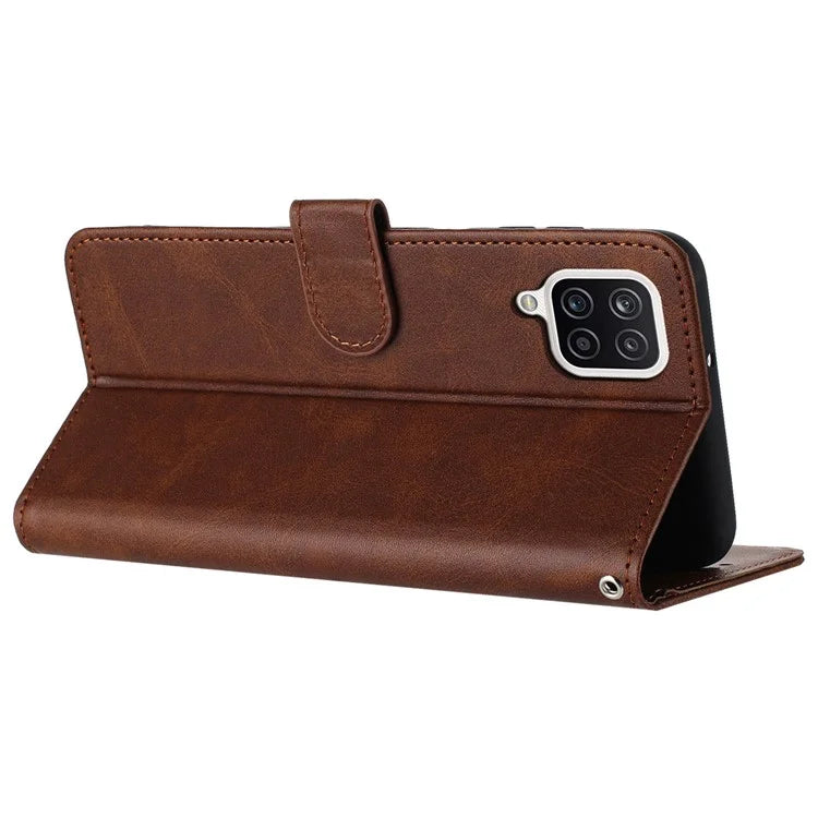 For Samsung Galaxy A12 / M12 / F12 Case Calf Texture Book Style Phone Cover Mobile Accessories Wholesale