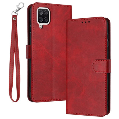 For Samsung Galaxy A12 / M12 / F12 Case Calf Texture Book Style Phone Cover Mobile Accessories Wholesale