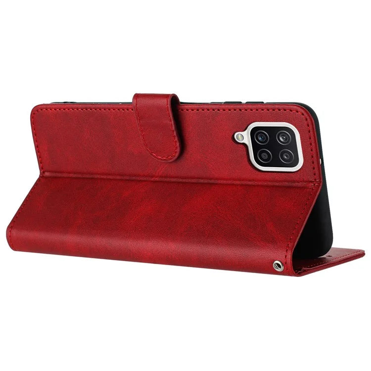 For Samsung Galaxy A12 / M12 / F12 Case Calf Texture Book Style Phone Cover Mobile Accessories Wholesale