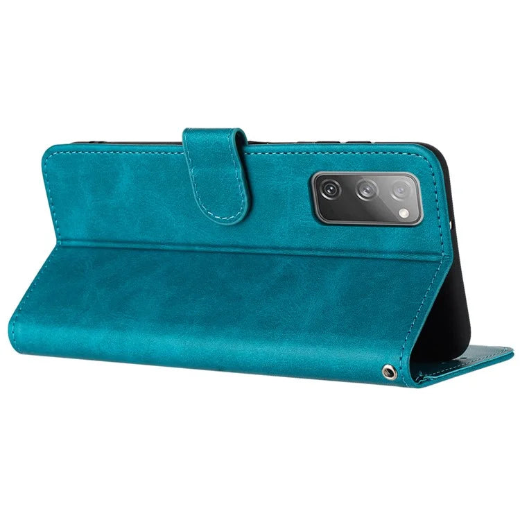 For Samsung Galaxy S20 FE / S20 FE 5G / S20 FE 2022 / S20 Lite Calf Texture Phone Stand Cover Mobile Accessories Wholesale