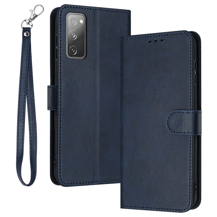 For Samsung Galaxy S20 FE / S20 FE 5G / S20 FE 2022 / S20 Lite Calf Texture Phone Stand Cover Mobile Accessories Wholesale