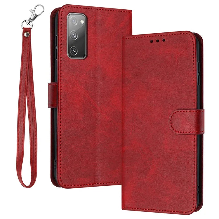 For Samsung Galaxy S20 FE / S20 FE 5G / S20 FE 2022 / S20 Lite Calf Texture Phone Stand Cover Mobile Accessories Wholesale