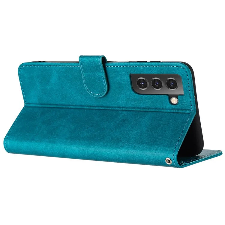 For Samsung Galaxy S21 FE 5G Case PU Leather Calf Texture Phone Wallet Cover Mobile Accessories Supplier