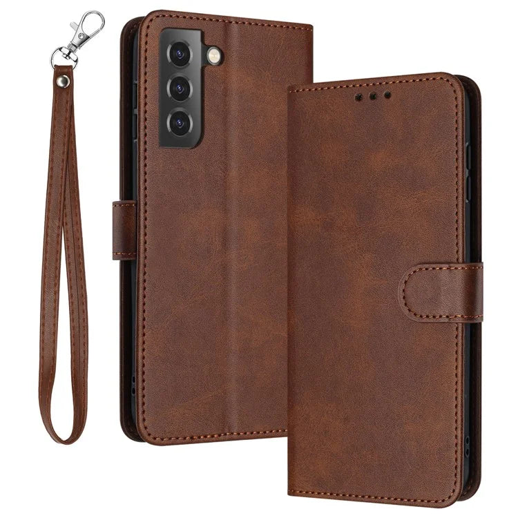 For Samsung Galaxy S21 FE 5G Case PU Leather Calf Texture Phone Wallet Cover Mobile Accessories Supplier