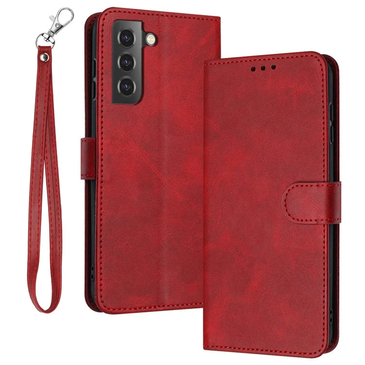 For Samsung Galaxy S21 FE 5G Case PU Leather Calf Texture Phone Wallet Cover Mobile Accessories Supplier