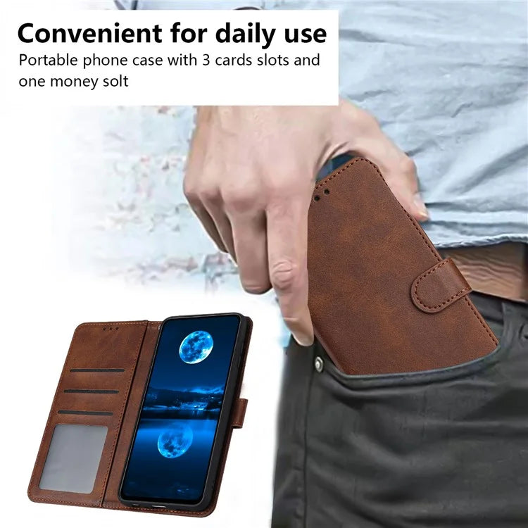 For Samsung Galaxy A05 4G Case Leather Stand Wallet Full Protection Cell Phone Cover