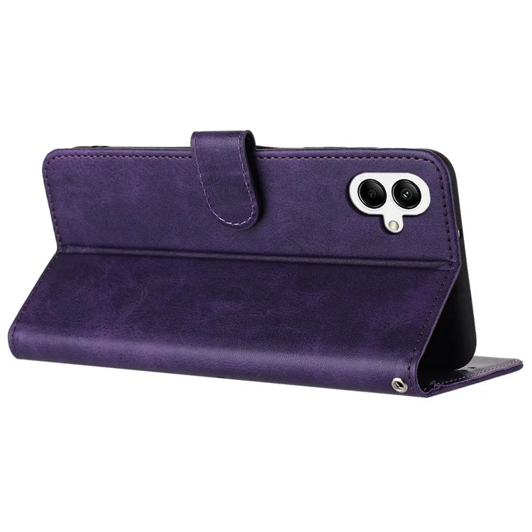 For Samsung Galaxy A05 4G Case Leather Stand Wallet Full Protection Cell Phone Cover