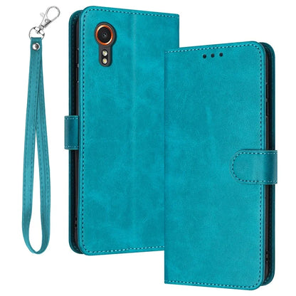 For Samsung Galaxy Xcover7 Case Solid Color Leather Stand Phone Cover Mobile Accessories Supplier