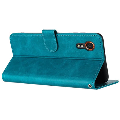 For Samsung Galaxy Xcover7 Case Solid Color Leather Stand Phone Cover Mobile Accessories Supplier