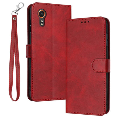 For Samsung Galaxy Xcover7 Case Solid Color Leather Stand Phone Cover Mobile Accessories Supplier