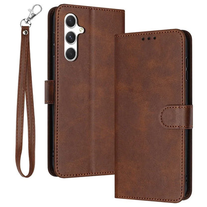 For Samsung Galaxy A24 4G (162.1 X 77.6 X 8.3mm) Cover TPU+PU Leather Phone Case Anti-Scratch Stand Wallet Shell