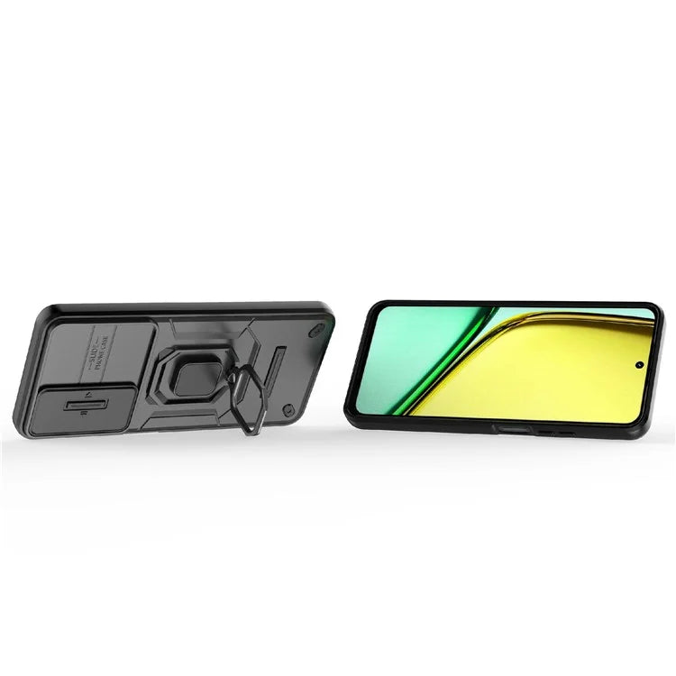 For Realme C65 4G PC+TPU Phone Cover Camera Protection Anti-Scratch Cell Phone Case