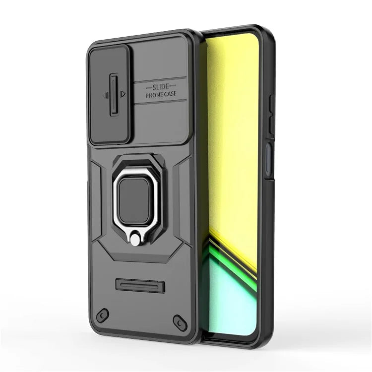 For Realme C65 4G PC+TPU Phone Cover Camera Protection Anti-Scratch Cell Phone Case