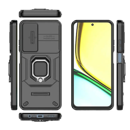 For Realme C65 4G PC+TPU Phone Cover Camera Protection Anti-Scratch Cell Phone Case