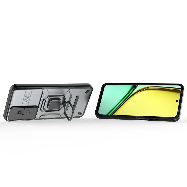 For Realme C65 4G PC+TPU Phone Cover Camera Protection Anti-Scratch Cell Phone Case