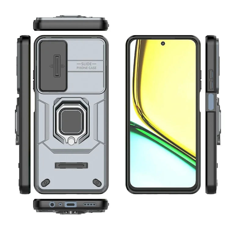 For Realme C65 4G PC+TPU Phone Cover Camera Protection Anti-Scratch Cell Phone Case