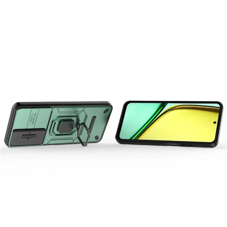 For Realme C65 4G PC+TPU Phone Cover Camera Protection Anti-Scratch Cell Phone Case