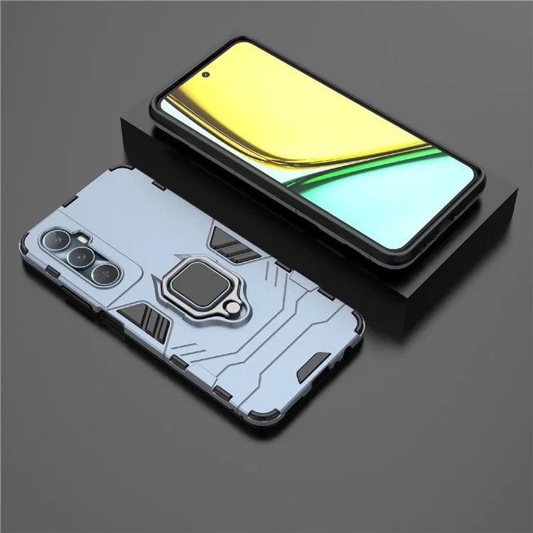 For Realme C65 4G PC+TPU Phone Case Bracket Kickstand Drop Protection Phone Cover