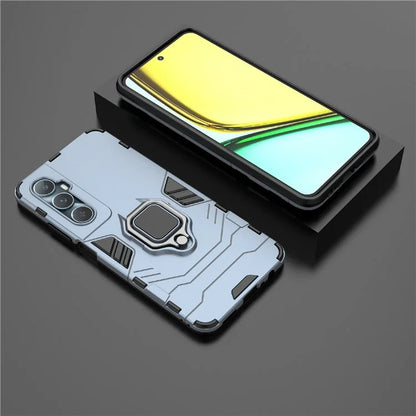 For Realme C65 4G PC+TPU Phone Case Bracket Kickstand Drop Protection Phone Cover