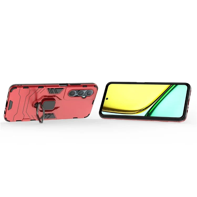 For Realme C65 4G PC+TPU Phone Case Bracket Kickstand Drop Protection Phone Cover