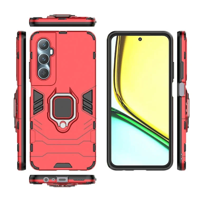 For Realme C65 4G PC+TPU Phone Case Bracket Kickstand Drop Protection Phone Cover