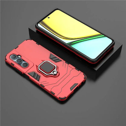 For Realme C65 4G PC+TPU Phone Case Bracket Kickstand Drop Protection Phone Cover