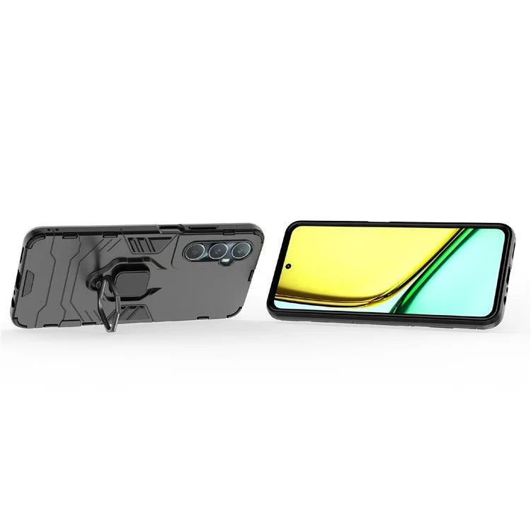 For Realme C65 4G PC+TPU Phone Case Bracket Kickstand Drop Protection Phone Cover