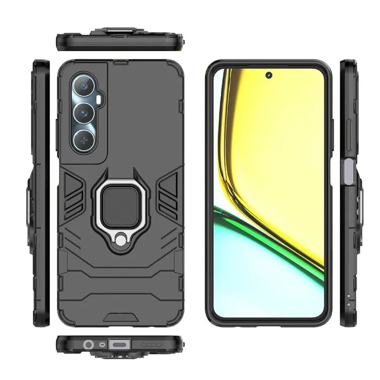 For Realme C65 4G PC+TPU Phone Case Bracket Kickstand Drop Protection Phone Cover