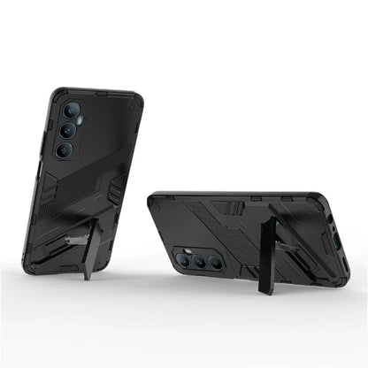 For Realme C65 4G Case PC+TPU Anti-scratch Phone Cover with Folding Kickstand