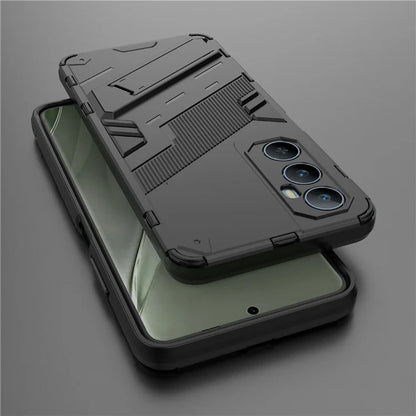 For Realme C65 4G Case PC+TPU Anti-scratch Phone Cover with Folding Kickstand