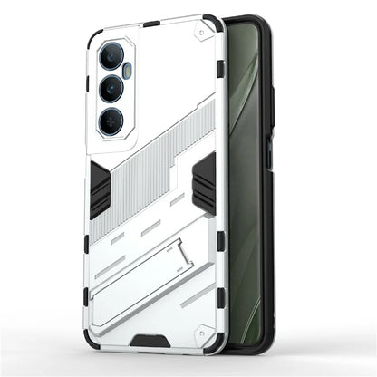 For Realme C65 4G Case PC+TPU Anti-scratch Phone Cover with Folding Kickstand