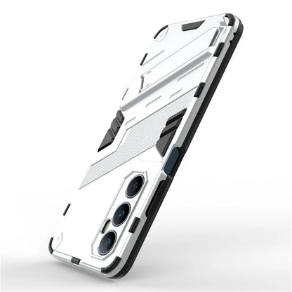 For Realme C65 4G Case PC+TPU Anti-scratch Phone Cover with Folding Kickstand