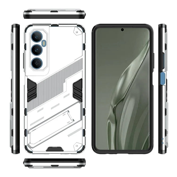 For Realme C65 4G Case PC+TPU Anti-scratch Phone Cover with Folding Kickstand
