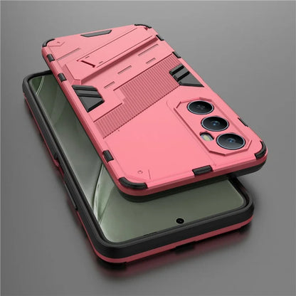 For Realme C65 4G Case PC+TPU Anti-scratch Phone Cover with Folding Kickstand