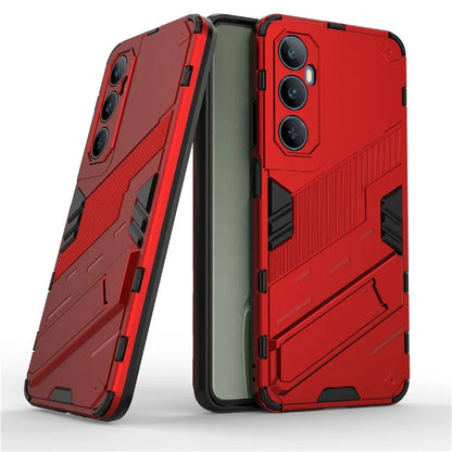 For Realme C65 4G Case PC+TPU Anti-scratch Phone Cover with Folding Kickstand